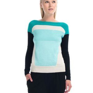 UNIQUE OHNE TITEL COLOR BLOCK SWEATER 100% COTTON